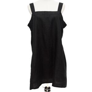 Eileen Fisher Organic Linen Square Neck Dress Size Medium